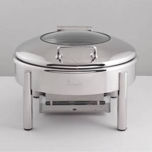 Plato de frotamiento de acero chapado en tendencia de la industria, vajilla de Venta caliente, suministros de catering para hoteles y restaurantes - Product Image 5