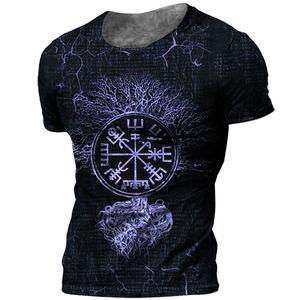 Camiseta Extra Grande Vintage para Hombre, 100% Algodón, Manga Corta, Secado Rápido, Cuello Redondo, Sudadera Urbana, Tops Casuales de Verano - Product Image 5