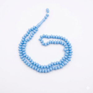 Rosario Musulmán Azul Celeste al por Mayor, Cuentas de Oración Islámicas Facetadas, Tasbih, Misbaha, Color Personalizado - Product Image 2
