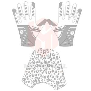 Professional Custom Design American Football Gloves Men Hand Grips Anti-Slip Adjustable Wrist Strap <b>Hook</b> Loop Closure Sports - Product Image 6