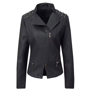 Breathable <b>Winter</b> Warm Women Leather Jacket Casual Wear Women Leather Jacket In Reasonable Price - Product Image 1