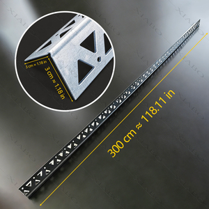 Promotion : Cornière de finition en acier galvanisé perforée à trous triangulaires pour enduit et construction d'angles - Product Image 5