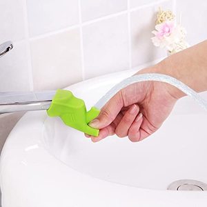 Juegos de accesorios para cocina y baño, 3 uds., extensión de grifo de ahorro de agua, incluido el extensor de grifo de fregadero, guía de boquilla elástica de goma - Product Image 1