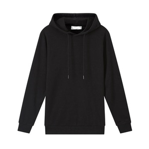 Oversized Heavyweight 100% Cotton Sudadera con capucha para hombre Cropped Fleece Plain Dyed Winter Sweatshirt - Product Image 3