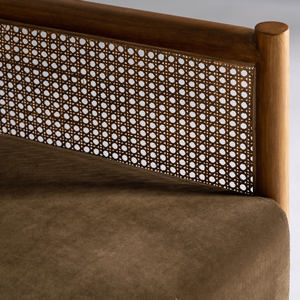 Sillón Convertible de Ratán Marlow, Diseño Clásico Moderno y Tradicional para Sala de Estar, Dormitorio, Oficina en Casa - Product Image 5