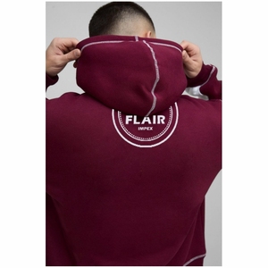 เสื้อฮู้ดสวมหัวโอเวอร์ไซส์ของผู้ชายผ้าคอตตอน100% ไหล่ปัก3D ขนาดใหญ่สำหรับฤดูหนาวพิมพ์ลายดิจิตอล - Product Image 4