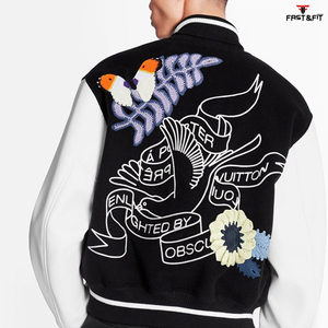 Chaqueta Universitaria Bomber Personalizada de Alta Calidad Más Vendida en 2026, Unisex, Lona 100% Algodón, Resistente al Viento, Logotipo Personalizado en la Parte Delantera, Invierno - Product Image 3
