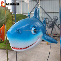 Animal de mer de requin animatronique de beaux paysages de Ocean Park pour la prise de photos