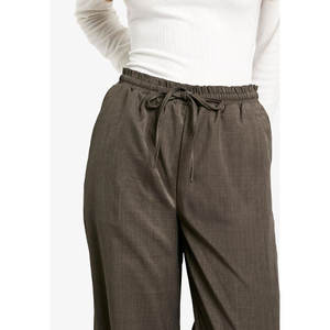 Pantalones Casuales de Mujer, Acampanados, Transpirables, Lisos, para Primavera e Invierno, Uso Diario - Product Image 4