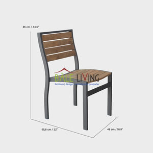 Silla Catalina para exteriores con diseño minimalista de madera maciza duradera de la mejor calidad de Indonesia - Product Image 6
