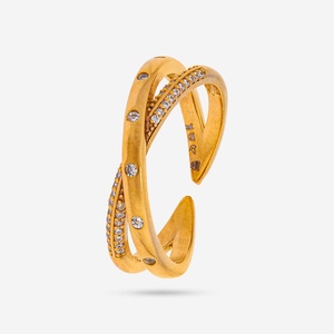 แหวนเงิน 92.5 ประดับเพชรทรงเรขาคณิต รุ่น 188312 - Product Image 1