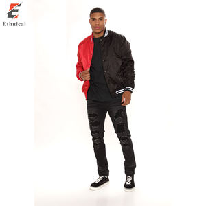 Veste en laine de style universitaire de haute qualité avec col et manches en cuir de vache véritable pour l'hiver, vente en gros directe - Product Image 2