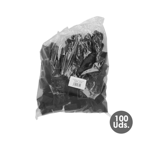 Tappo interno quadrato in plastica 50x50 mm. Nero. Confezione da 100 Unità. - Product Image 3