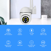 Caméra WiFi sans fil miniature 1080P H.264 avec fonction Pan/Tilt, dôme 360°, surveillance domestique, détection de mouvement, contrôle à distance