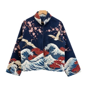 Vestes d'hiver pour femmes en coton pur brodé, faites à la main, taille unique, vestes pour femmes, broderie artisanale - Product Image 3