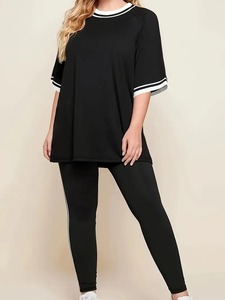 Ensemble de vêtements de sport décontractés avec logo personnalisé pour femmes, pantalons de survêtement et pantalons à capuche, survêtements solides pour le jogging - Product Image 5
