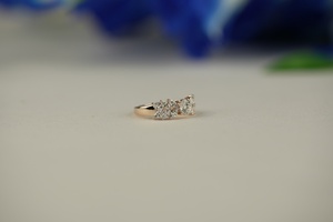 Bague de luxe en diamant de laboratoire marquise et coupe ronde VS1 clarté IGI SGL certifié or rose or argent fournisseur en gros - Product Image 5