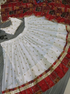 Hermoso último diseñador Navratri Lehenga con hermosas lentejuelas pesadas con hermosa impresión digital - Product Image 6