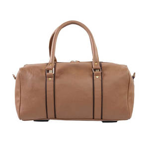 Bolso de Mano de Cuero - Bolso de Viaje Premium de Cuero Gris con Correa para el Hombro, Elegante Bolso de Viaje para Hombres y Mujeres - Product Image 4