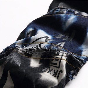 Men's Custom Fit Relaxed Straight <b>Leg</b> Solid Washed Coated Denim Jeans Cotton Customize Hot Selling Wholesale - Product Image 6