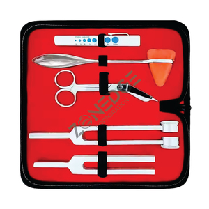 Ensemble de 6 pièces Premium de marteau à percussion Taylor Reflex-Diapason-Ciseaux à bandage-Lampe de stylo à jauge d'élève dans un étui de transport - Product Image 3