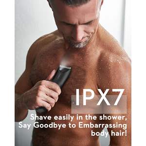 Rasoir électrique pour homme avec lumière LED et écran, lame en céramique étanche - Product Image 1