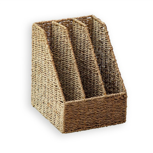 Great quality seagrass book & file container natural magazine holder home office table decorations - Product Image 4