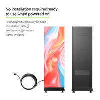 RMGLED P2.5 P1.8 intelligente digitale LED pubblicità macchina universale ruota Design portatile mobile LED Poster centro commerciale IP65
