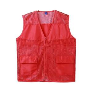 Gilet en toile décontracté grande taille pour homme avec poche noire, respirant, écologique, style maille filet, tendance estivale - Product Image 4