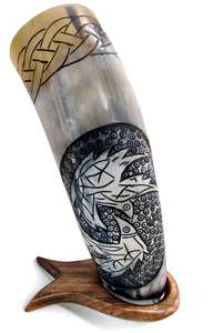 Fait à la main écologique indien naturel artisanat nouveau Design Viking corne à boire de haute qualité à des fins décoratives - Product Image 3