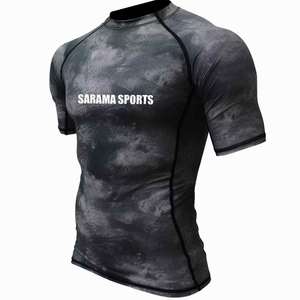 Camiseta de Compresión de Manga Corta para Artes Marciales Mixtas (MMA) y Jiu-Jitsu Brasileño (BJJ) con Diseño Personalizado Sublimado al por Mayor - Product Image 2