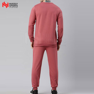 Venta al por mayor de alta calidad de los hombres 100% de algodón de la calle chándal de moda patrón sólido para el invierno - Product Image 3