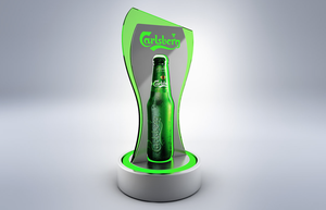 ราคาโรงงานปี 2026 ชั้นวางไวน์อะคริลิคแบบกำหนดเองพร้อมไฟ LED ผิวเงา ทันสมัย สวยงาม พร้อมประกอบสำเร็จ - Product Image 3