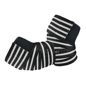 Rodilleras de Fitness largas personalizadas de alta elasticidad, gran oferta OEM, rodilleras de Fitness resistentes para levantamiento de pesas - Product Image 4