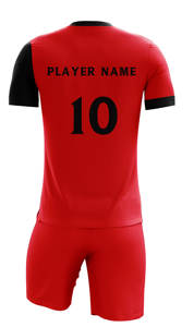 ชุดเครื่องแบบฟุตบอลออกแบบใหม่พร้อมโลโก้ทำจากผ้าโพลีเอสเตอร์ที่ทนทานมี MOQ ต่ำมีบริการ OEM - Product Image 3