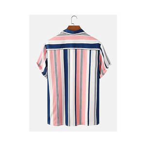 Chemise pour homme à manches courtes, imprimé floral, boutonnée, chemise de plage en polyester, chemise de vacances, sublimation intégrale - Product Image 6