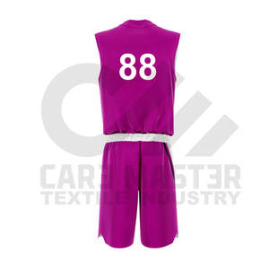 Ropa deportiva OEM personalizada, uniforme de baloncesto de último diseño, uniforme de baloncesto de Color sólido con logotipo personalizado - Product Image 4