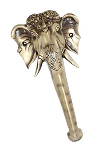 ด้ามจับประตูพระพิฆเนศทองเหลืองสไตล์ทันสมัยพร้อมดึงกระจกสีน้ำตาลโบราณสำหรับบ้านโรงแรมหรือสำนักงานหน้าต่าง - Product Image 6