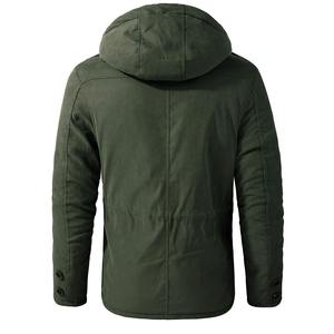 Parkas d'hiver en polaire pour hommes, vestes chaudes coupe-vent, manteau parka à capuche épais, vêtements d'extérieur en fourrure pour hommes, veste décontractée en coton rembourrée - Product Image 3