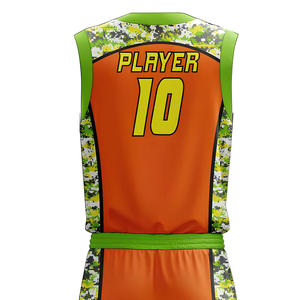 Uniforme de basket-ball respirant à séchage rapide pour hommes, personnalisable avec le nom de l'équipe sur le devant, 100% polyester, impression numérique, manches courtes, taille personnalisée - Product Image 6