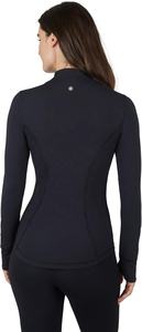 Chaqueta Deportiva de Manga Larga con Cierre para Mujer, Ropa de Gimnasio Transpirable con Bolsillos, Ropa Deportiva Tejida para Yoga - Product Image 2