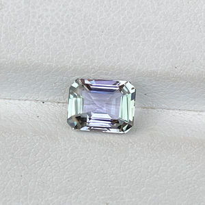 Cou de paon naturel certifié bio couleur tanzanite octogone pierre taillée avec couleur rare naturel zoisite 1.68 carat loupe propre - Product Image 1