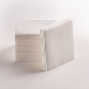 Serviettes de boisson jetables Airlaid en lin blanc absorbant doux pour les fêtes mariages USA Stock prêt serviettes de table sac - Product Image 1