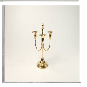 เชิงเทียนอลูมิเนียมแบบโรแมนติกสำหรับตกแต่งบ้านโคมไฟและโถโลหะแบบเรียบง่ายทันสมัยสำหรับอีสเตอร์และคริสต์มาส - Product Image 1