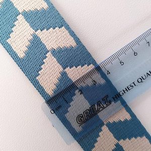Nastro Jacquard Twill Geometrico Boho Parallelipedonale da 38mm con Stampa Leopardata per Sostituzione Cinghia Borsa Fai da Te |   Nastro Etnico di Lusso Sobre - Product Image 2