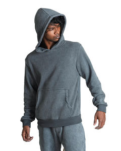 Sudadera con Capucha de Algodón 100% Lavado al Ácido, Estilo Urbano, Diseño Personalizado de Marca OEM, para Hombre, Talla Grande, Sin Cordones, Sin Bolsillos, Hombros Caídos, Cierre de Cremallera - Product Image 3