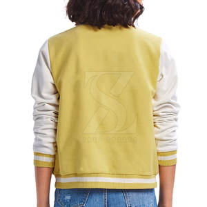 Custom <b>Covered</b> <b>Button</b> Letterman Jacket Light Weight Letterman Jackets Winter Wear Letterman Jacket - Product Image 2