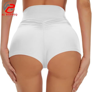 Shorts de jogging pour femmes à taille haute personnalisés, respirants, en polyester, pour la course à pied, la salle de sport, le yoga, le vélo, avec logo personnalisable - Product Image 1