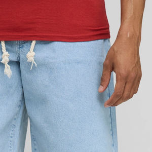 กางเกงขาสั้นผู้ชายแฟชั่นฤดูร้อนผ้าฝ้ายผสมผ้าระบายอากาศทรงหลวมพร้อมกระเป๋าข้าง / เหมาะสำหรับสวมใส่ในชีวิตประจำวันกำลังเป็นที่นิยม - Product Image 3