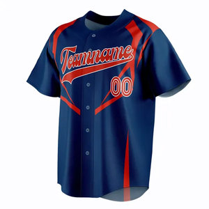 Venta al por mayor uniforme de béisbol en blanco impresión por sublimación personalizada camisa de béisbol de los hombres de diseño de moda Jersey de béisbol - Product Image 3